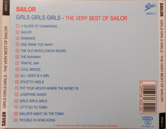 Sailor : Girls Girls Girls - The Very Best Of Sailor (CD, Comp)