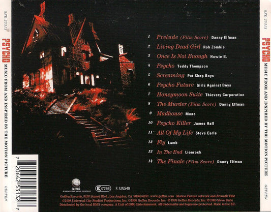 Various : Psycho - Music From And Inspired By The Motion Picture (CD, Album)
