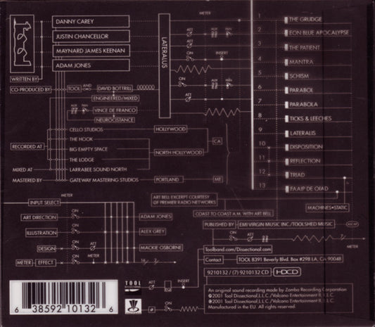 Tool (2) : Lateralus (HDCD, Album, M/Print)