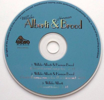 Willeke Alberti & Herman Brood : Omdat Ik Zoveel Van Je Hou (CD, Single)