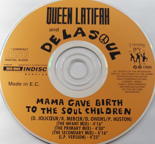 Queen Latifah : Mamma Gave Birth To The Soul Children (The New School Mixes - Re-educated By CJ Macintosh + John Wadell) (CD, Maxi)