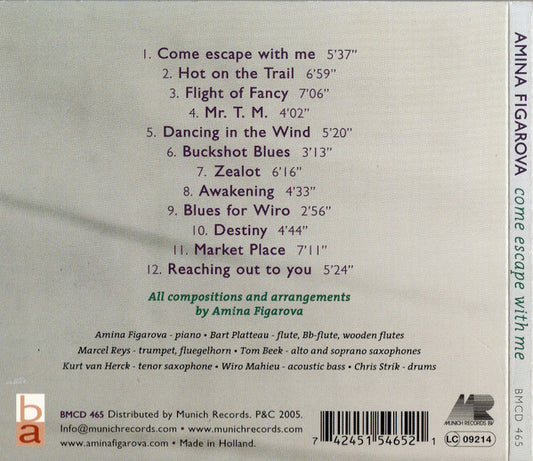 Amina Figarova : Come Escape With Me (CD, Album)