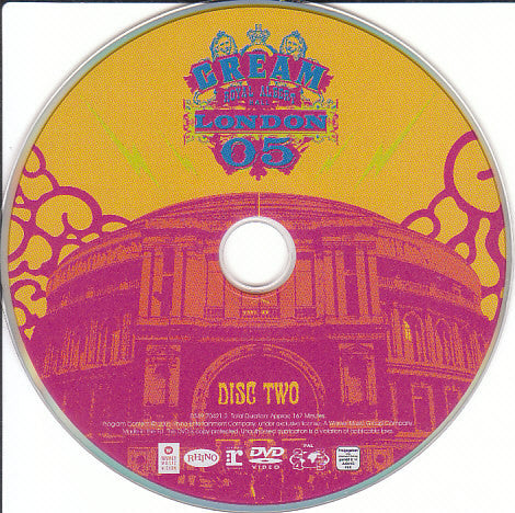 Cream (2) : Royal Albert Hall - London - May 2-3-5-6 05 (2xDVD-V, Copy Prot., Multichannel, PAL, DTS)