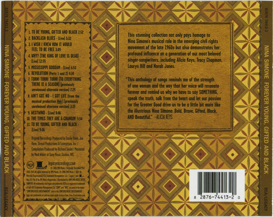 Nina Simone : Forever Young, Gifted & Black: Songs Of Freedom And Spirit (CD, Comp)