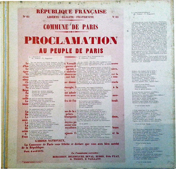 Groupe 17 : Chants De La Commune (LP, Tri)