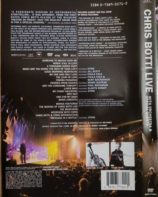 Chris Botti : Live With Orchestra & Special Guest (DVD-V)