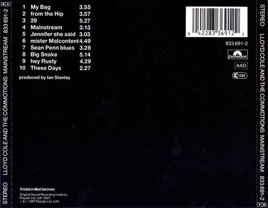 Lloyd Cole & The Commotions : Mainstream (CD, Album, PDO)