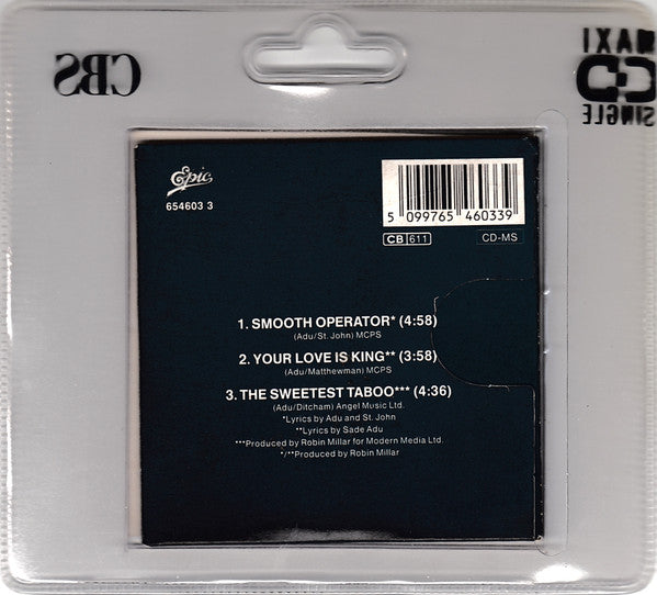 Sade : Smooth Operator / Your Love Is King / The Sweetest Taboo (CD, Mini, Maxi)
