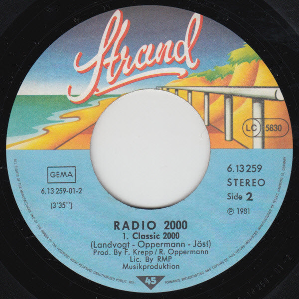 Radio 2000 : Radio 2000 (Medley) (7", Single)