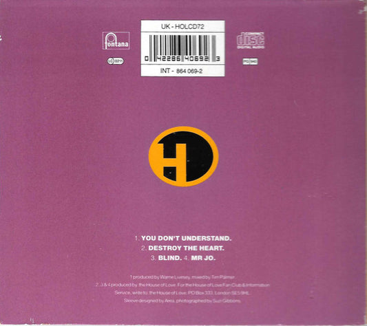 The House Of Love : You Don't Understand (CD, EP, Ltd, Num, Dig)