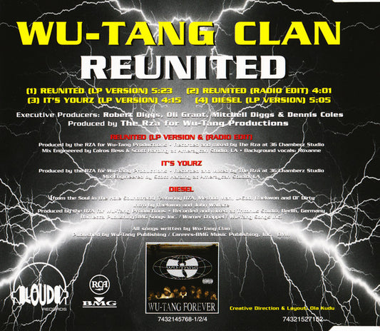 Wu-Tang Clan : Reunited (CD, Single)