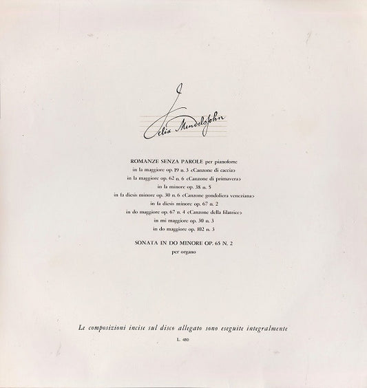Felix Mendelssohn-Bartholdy : Felix Mendelssohn II (10")