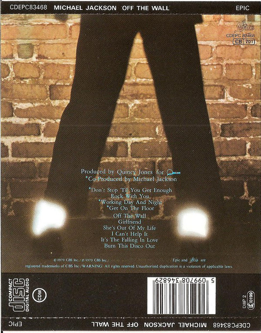 Michael Jackson : Off The Wall (CD, Album, RE)