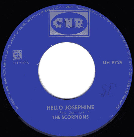 The Scorpions : Hello Josephine (7", Single, blu)