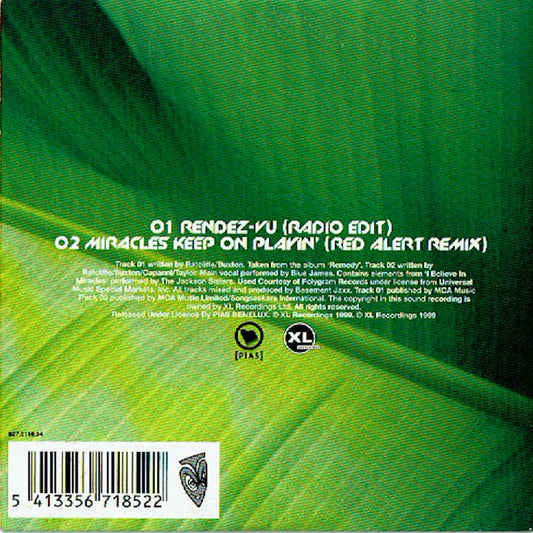 Basement Jaxx : Rendez-Vu (CD, Single, Car)