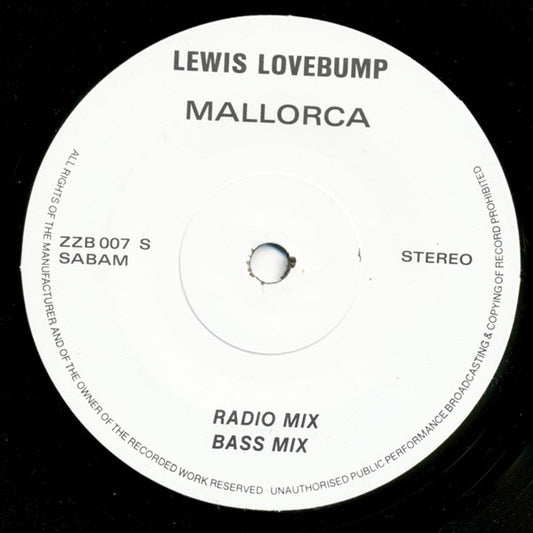 Lewis Lovebump : Mallorca (7", Single)