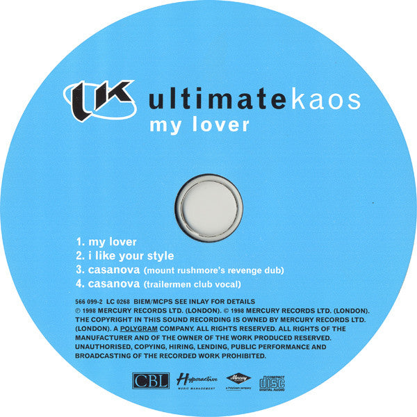 Ultimate Kaos : My Lover (CD, Maxi)