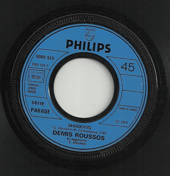 Demis Roussos : Lovely Lady Of Arcadia (7", Single)