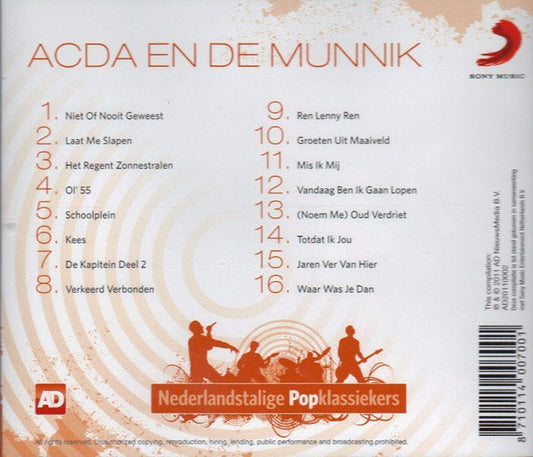 Acda En De Munnik : Nederlandstalige Popklassiekers (CD, Comp)