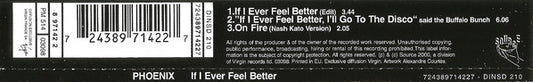 Phoenix : If I Ever Feel Better (CD, Maxi)