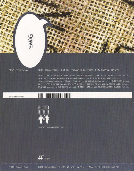 Swag : Felony Funk (CD, Album)