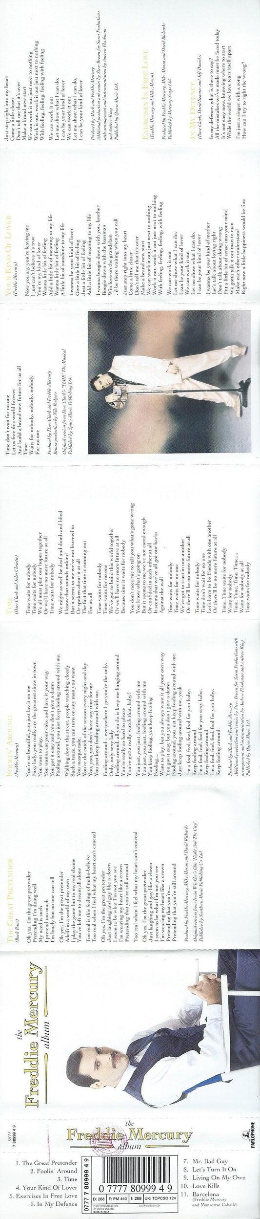 Freddie Mercury : The Freddie Mercury Album (Cass, Comp)