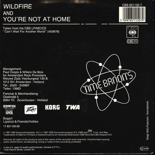 Time Bandits : Wildfire (7", Single)