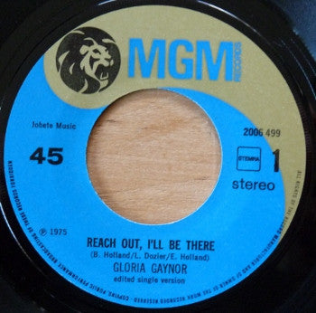 Gloria Gaynor : Reach Out, I'll Be There (7", Single)