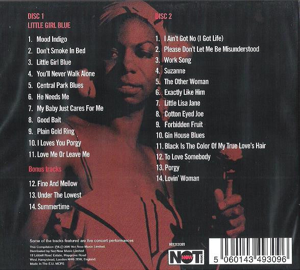 Nina Simone : My Baby Just Cares For Me (Including The Original 'Little Girl Blue' Album) (CD, Album, RE + CD, Comp, RE)