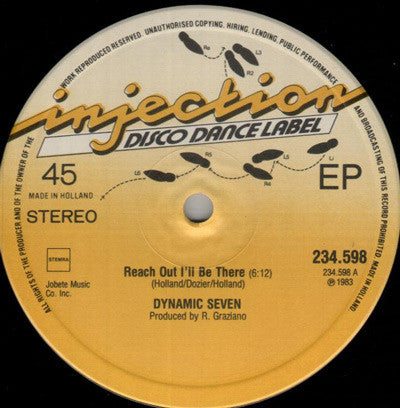 Dynamic Seven : Reach Out I'll Be There / Invaders From Space (12")