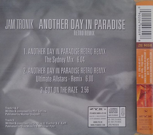 Jam Tronik : Another Day In Paradise (Retro Remix) (CD, Maxi)