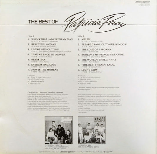 Patricia Paay : The Best Of Patricia Paay (LP, Comp)