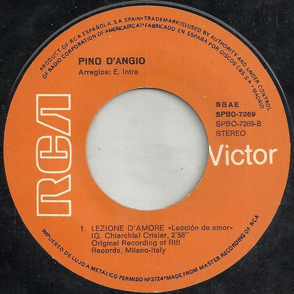 Pino D'Angiò : Ma Quale Idea = Pero Qué Idea (7", Single)