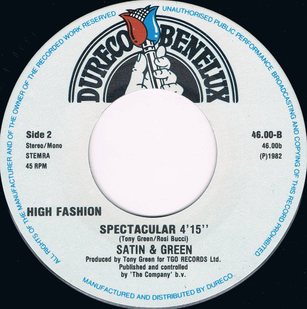 Satin & Green : Spectacular (7", Single)