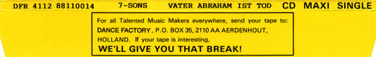 7-Sons : Vater Abraham Ist Tod (CD, Maxi)