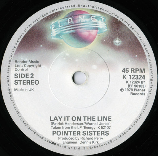 Pointer Sisters : Everybody Is A Star (7", Single)