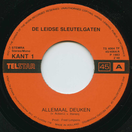 De Leidse Sleutelgaten : Allemaal Deuken (7", Single)