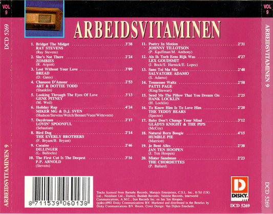 Various : Avro Arbeidsvitaminen Volume 9 (CD, Comp)