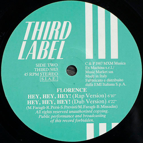 Florence (2) : Hey, Hey, Hey! (12")
