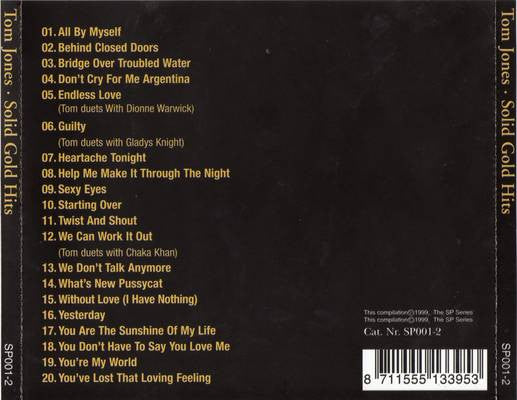 Tom Jones : Solid Gold Hits (CD, Comp)