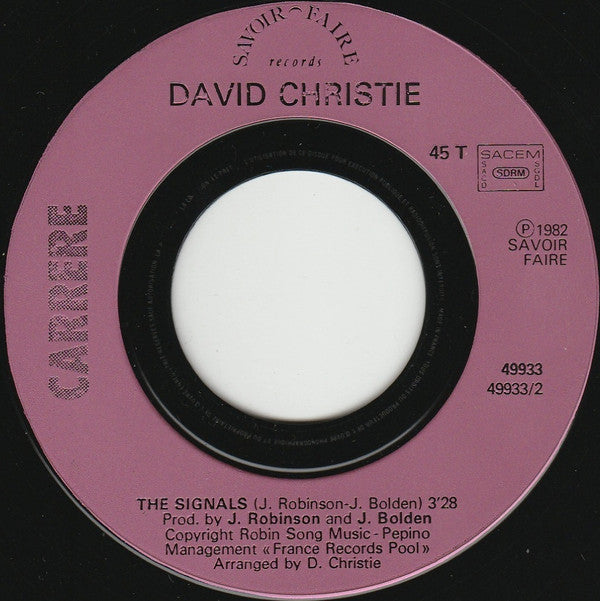 David Christie : Saddle Up (7", Single)