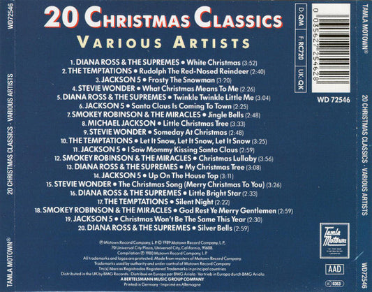 Various : 20 Christmas Classics (CD, Comp, RE)