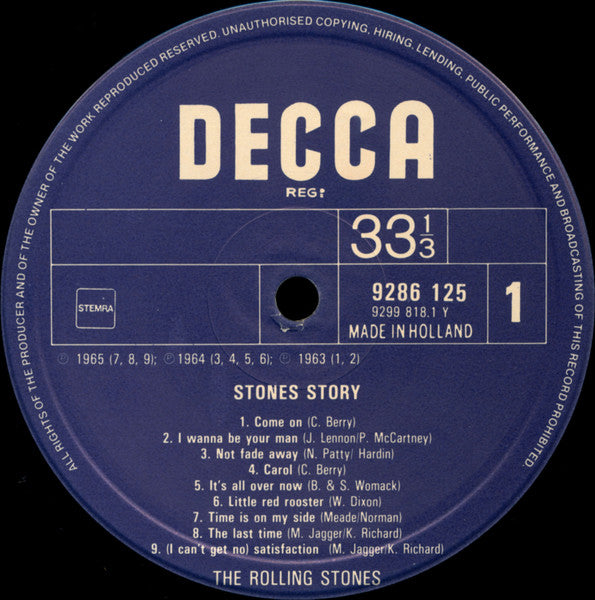 The Rolling Stones : Stones Story (2xLP, Comp)