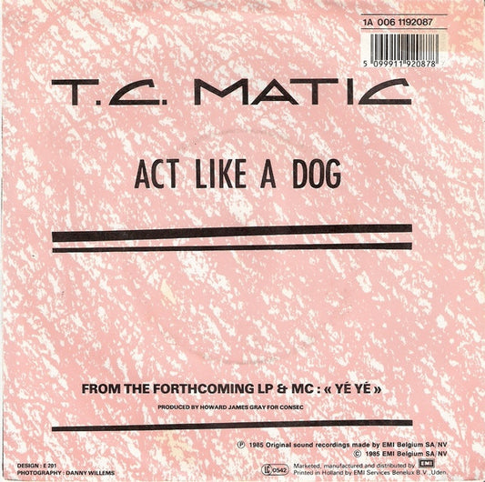 TC Matic : Elle Adore Le Noir Pour Sortir Le Soir (7", Single)