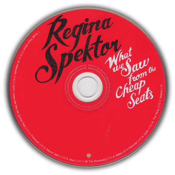 Regina Spektor : What We Saw From The Cheap Seats (CD, Album, Dig)