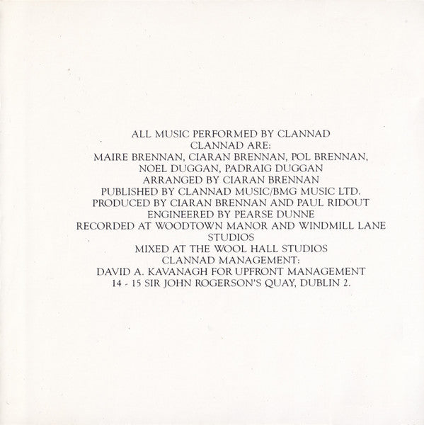 Clannad Narration By Tom Conti : The Angel And The Soldier Boy (CD, Album, RE)