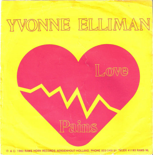 Yvonne Elliman : Love Pains (7", Single)
