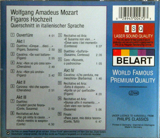Wolfgang Amadeus Mozart, Jessye Norman, Mirella Freni, Ingvar Wixell, BBC Symphony Orchestra, Sir Colin Davis : Figaros Hochzeit – Highlights (CD)