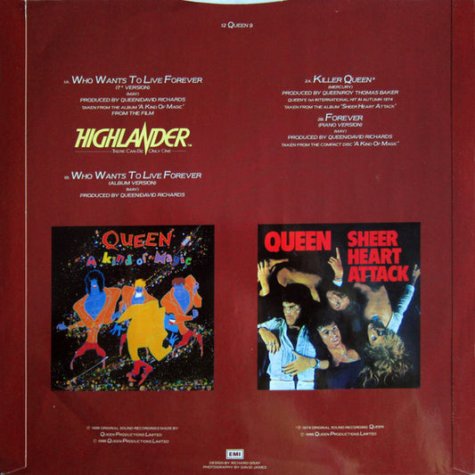 Queen : Who Wants To Live Forever (12", Single)