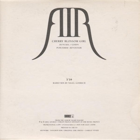AIR : Cherry Blossom Girl (CD, Single, Promo, Car)